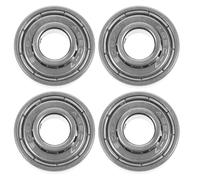 PLAFOPE Cuscinetti a Sfere per Sedie a Rotelle 4 Pezzi, Cuscinetto Ruota Anteriore Piccolo in Acciaio, Accessori Ricambio per Mozzo Compatibili Ruote Piccole, per Manutenzione Sedie