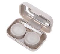 PLAFOPE Custodia per Lenti Contatto Portatile con Specchio da Design Compatto e Leggero Custodia Durevole per Viaggi e Uso Quotidiano Adatta Casa e Esterno