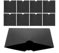 PLAFOPE Custodie per CD e Dvd in Carta Kraft Nera, Set da 25 Pezzi, Buste di Carta Resistenti per Archiviazione e Protezione da Graffi e Umidità, per Casa, Ufficio e Scuola