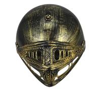 PLAFOPE Elmo Cavaliere Dorato per Cosplay e Costume Gladiatore Accessorio Leggero e Facile da per Feste e Rievocazioni Medievali