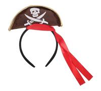 PLAFOPE Fascia Nastro per Pirata Chioma Halloween e Tessuto Non Marrone Cotone Pp Design Versatile Unisex per Feste e Spettacoli Scolastici