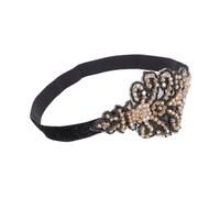PLAFOPE Fascia per Chioma Vintage 1920s Strass Delicata e Leggera in Banda Elastica, Comoda e Pratica per Feste in Maschera e Carnevali