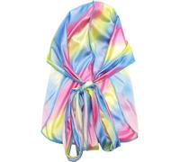 PLAFOPE Fazzoletto Pirata a Coda Lunga Elastico Colorato, Cappello Fascia per Chioma che Resta Fermo per Cosplay e Feste