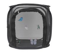 PLAFOPE Gabbia Pieghevole per Insetti da Esterno 30x30x30 Cm Rete a Maglie Fini Traspirante, Gabbia Portatile per Farfalle e Bruchi, Habitat di Osservazione per Educazione Scientifica