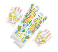 PLAFOPE Guanto e Calzini per Terapia Riflessologica con Punti di Agopressione Elastico e Traspirante per Mani e Piedi Riutilizzabile e Leggero per Sollievo e Benessere