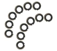 PLAFOPE Kit 12 Set Anelli di Ritegno per Chiavi Elettriche e Pneumatiche Attacco Quadrato 12,5mm in Ferro e Gomma Nero, Alta Durezza e Durabilità per Lavori di Manutenzione