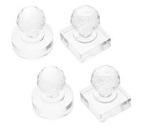 PLAFOPE Kit 4 Pezzi Timbri per Ombretto e Fard, Strumento per Pressare Cipria e Trucco Occhi, Accessorio per Riparazione Palette Polveri Compatto e Personalizzato