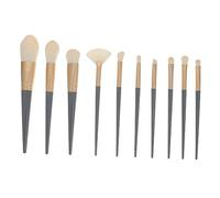 PLAFOPE Kit Per Il Trucco Con 10 Pennelli - Manico Robusto - Dimensioni Compatte - Portatile E Alla Moda - Accessorio Perfetto Per Il Trucco Delle Donne