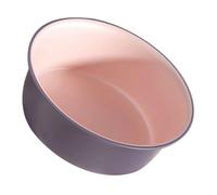 PLAFOPE Lavabo in Plastica Spessa Da Bagno e Cucina, Bacinella Multiuso Rotonda Resistente e Stabile, Per Pulizia Del Viso in Casa e Salone, Misura Media Colore Rosa e Lilla
