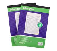 PLAFOPE Libretto delle ricevute di 2 copie: duplicato del modulo di ricevuta di vendita A5, libretto di fatture per negozi - Libro degli acquisti per la gestione e il monitoraggio degli ordini