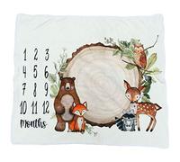 PLAFOPE Lista Nascita Battesimo Celebrazione Copertina Per Neonato in Flanella Con Stampa A Ceppo