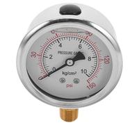 PLAFOPE Manometro Idraulico Manometro Pneumatico In Acciaio Inossidabile Riempito D'Olio Ad Alta Pressione Riempito Di Liquido