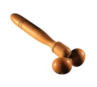 PLAFOPE Massaggiatore in Legno a 2 Ruote Per Braccia Testa Collo Vita e Spalle Polpacci Cosce Favorisce La Circolazione Sanguigna e Rilassa i Muscoli