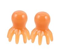 PLAFOPE Massaggiatore per Cute Capillare a Forma di Polpo 8 Tentacoli 2 Pezzi Set in Resina, Pettine Massaggiante Guasha Portatile per Rilassamento Testa, Corpo e Stimolazione Meridiani,