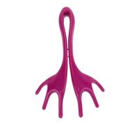 PLAFOPE Massaggiatore per Testa Manuale Artiglio a 6 Denti in Plastica Liscio e Rotondo per Massaggio al Cuoio Capelluto per Rilassamento a Casa Durante Natale