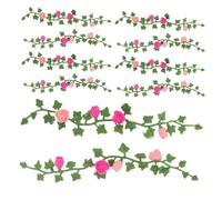 PLAFOPE Mini Fiori Artificiali Decorazione Versatile a Forma di Vite 10 Pezzi in Plastica Verde Facile Manutenzione per Casa e Paesaggi in Miniatura
