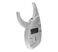 PLAFOPE Misuratore Massa Grassa Portatile Calibro in Plastica Argento, Strumento Pratico per Analisi Adiposa Display Lcd, per Attrezzi Fitness e Palestra