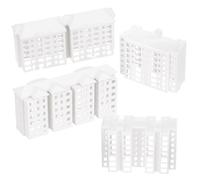 PLAFOPE Modelli di Edifici in Miniatura in Plastica, Set 4 Pezzi per Decorazione Micro-paesaggistica, Modelli da Tavolo Leggeri e Resistenti per Scenari Architettonici e Diarredo Hobby