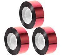 PLAFOPE Nastro Riflettente Antiuccelli Rosso 2,4cmx80m in Pet 3 Pezzi per Giardino e Balcone, Nastri Rotanti per Allontanare Uccelli e Piccioni