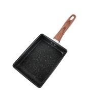 PLAFOPE Padella Tamagoyaki Quadrata Antiaderente per Frittata, Mini Padella Manico Antiscottatura, Rivestimento senza Sostanze Chimiche, Adatta per Cucina Domestica e Uso Esterno