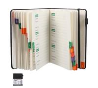 PLAFOPE Password Book With Alphabetical Tabs For Seniors Small Password Organizer Notebook For Computer Internet And Website Logins Refillable Spiral Design Sky Tone