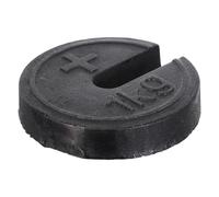 PLAFOPE Peso Scanalato in Ferro 1 Kg per Trazione Ortopedica, Contrappeso Bilancia Pesapersone Vintage, Peso Standard di Bilanciamento per Dispositivi Medici e Calibratura Professionale