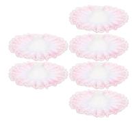 PLAFOPE Pezzi Bouquet Lace Hat In Plastica E Poliestere Per Nuziale | Bordo Decorativo in Pizzo, Facile da Sistemare, per Fiori Artificiali e Centrotavola da Vaso