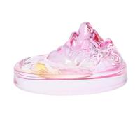 PLAFOPE Piatto in Vetro per Inchiostro con Porta Pennelli Gradiente Rosa Supporto Tondo per Calligrafia e Pittura Cinese Paletta per Acquerelli Vassoio Resistente e Facile da Pulire