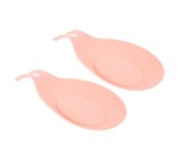 PLAFOPE Poggiamestolo Design Elegante 2 Pezzi Resistente al Calore in Silicone Antiscivolo Facile da Pulire per Cucina Utensili da Cucina