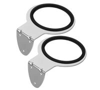 PLAFOPE Porta Asciugacapelli da Parete in Acciaio Inox 2 Pezzi, Supporto per Bagno e Salone, Montaggio Autoadesivo Salvaspazio, Gancio Porta Accessori per Asciugacapelli