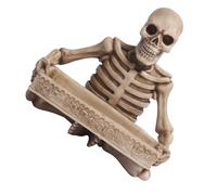 PLAFOPE Portachiave con Teschio Gotico Vassoio Decorativo in Resina Multiuso per Ingresso