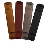PLAFOPE Portapenne in Pelle Pu Con Elastico Regolabile Da 4 Pezzi Per Quaderni Agende Libri Portapenne Custodia