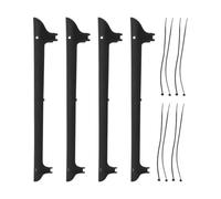PLAFOPE Protezione Catena Bici Semplice per Telaio 4 Set Plastica Nera