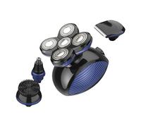 PLAFOPE Rasoio Elettrico Uomo 5 Teste Multifunzione Mini Regolabarba Tosatrici Domestiche Portatile Usb Senza Fili Per Rifinitura Volto e Naso