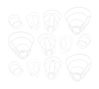 PLAFOPE Rete in Plastica Bianca per 20 Pezzi Sacchetto per Infusione 4 Dimensioni, Bottiglie Saline da 50ml a 500ml, Riutilizzabile per Ospedali e Cliniche