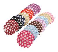 PLAFOPE Rete per Capelli Invisibile 14 Pezzi in Poliestere Protezione Capelli, Accessorio Elegante per Danza e Hostess in Occasioni Formali e Stagione Calda Colore Casuale Stili multipli