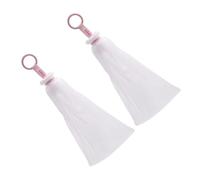 PLAFOPE Rete Schiumogena per Sapone Viso 2 Pezzi in Pp Bianco, Accessorio Doccia fare Bolle, Pratica e Facile da Appendere, per Pulizia del Viso Quotidiana