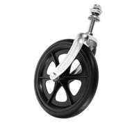 PLAFOPE Ruota Anteriore Sedia a Rotelle con Cuscinetto e Supporto Forcella 8 Pollici Nero per Deambulatore e Sostituzione Accessori Guida Stabile e Manovrabile per Disabili