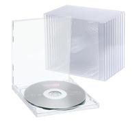 PLAFOPE Scatole Trasparenti in Acrilico per Custodie Doppie CD e Dvd, Protezione Portatile per 9 Pezzi, per Archiviazione Compatta e Sicura