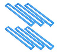 PLAFOPE Segnalibri di Lettura Guidata in Acrilico Blu 6 Pezzi Strisce Sovrapposizione per Dislessia Tracciatore di Riga Righelli Supporto Lettura a Casa, Scuola e Viaggio