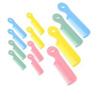 PLAFOPE Set 16 Pettini per Mini a Denti Larghi, Pettini Carini Color Pastello per Bambine, Spazzole Morbide Portatili per Cura Delicata del Capelluto, per Viaggio e Uso Quotidiano