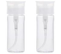 PLAFOPE Set 2 Pezzi Bottiglie da Viaggio 100ml in Petg Ricaricabili e Riutilizzabili per Liquidi Cosmetici e Detergenti, per Viaggio e Business Trip