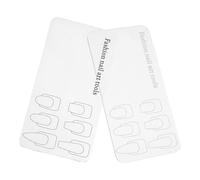 PLAFOPE Set 2 Pz Tavolozza per Nail Art in Acrilico 11x5,5 Cm - Piastra per Miscelare Colori Gel per Unghie - Tavolozza per Esercitazioni e Accessori Fai da Te per Salone