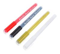 PLAFOPE Set 4pz Penne per Nail Art in Pp Multipurpose e Pratiche, Pennarelli Unghie per Uso Professionale in Salone e Pratica a Casa