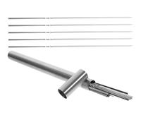PLAFOPE Set Argento per Barbecue in Inossidabile di Riutilizzabili con Porta per e Picnic e Barbecue