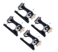 PLAFOPE Set da 4 spille creative macchina da cucire in lega, colore nero, adatte a eventi prom e banchetti donne