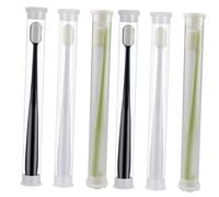 PLAFOPE Set da 6 Spazzolini Manuali Ultrasoft Micro-nano la Pulizia Dentale Profonda, Setole Ultrafini in Fibra Ecologica e Manico Abs, per Donne in Gravidanza