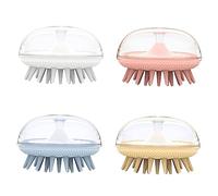 PLAFOPE Set Di 4 Spazzole Per Massaggio Del Cuoio Capelluto Spazzola Per Shampoo Non Delicata Per Il Cuoio Capelluto Per Il Bagno Setole Morbide Taglia Universale Colore Casuale