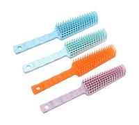 PLAFOPE Set Di Spazzole Per Massaggio Del Cuoio Capelluto 4 Pezzi Pettini Per Rotondi Con Denti Lisci Portatili E Facili Da Usare Per La Dei