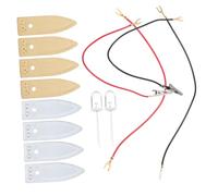 PLAFOPE Set Lamine Anodo Di Rame e Zinco Per Esperimenti Batterie Di Frutta, Fogli Elettrodi in Rame e Anodo Di Zinco, Kit Strumenti Scientifici Educativi Portatile Per Studenti